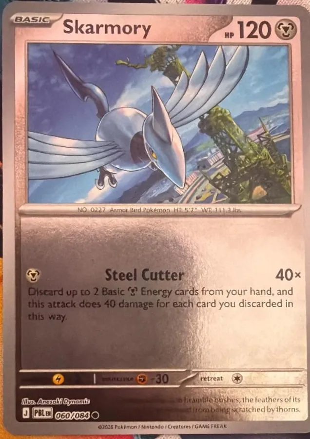 Pitch Black Skarmory [Reverse Holo] Pokémon card
